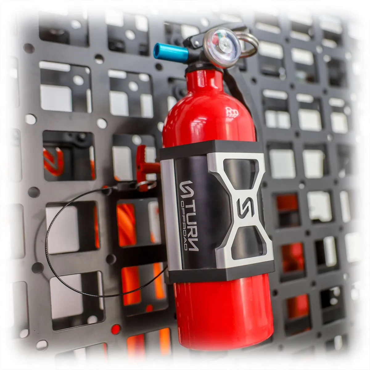 Quick Release Fire Extinguisher Mount | Universal Mount + L-Track Mounting Kit product image