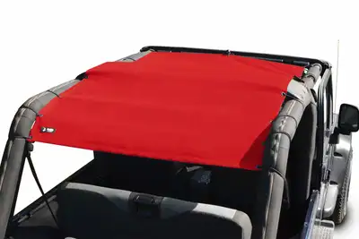 Steinjager Tops and Covers 2004-2006 Fabric Teddy Red Full Length