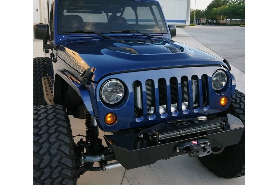 0718 Wrangler Krawler Lite Front Bumper Witho Hoop Raw product image