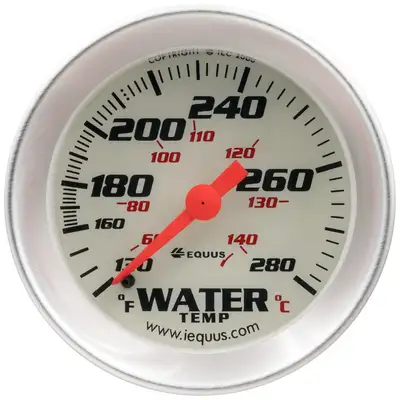 Equus 2 in. Mechanical Water Temperature Gauge