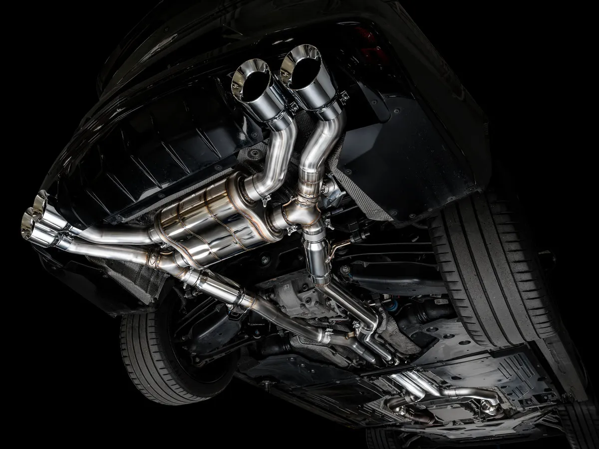 AWE SwitchPath Exhaust for Cadillac CT4-V Blackwing - Chrome Silver Tips - 3025-42436 product image