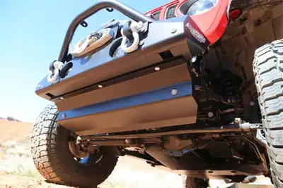 Rock Hard 4X4 Rock Hard 4x4 Steel Sway Bar Motor Skid Plate - JT/JL