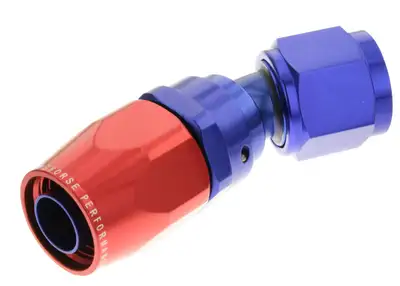 Redhorse Performance 10AN 30 Degree Female Aluminum Hose End RD BLU