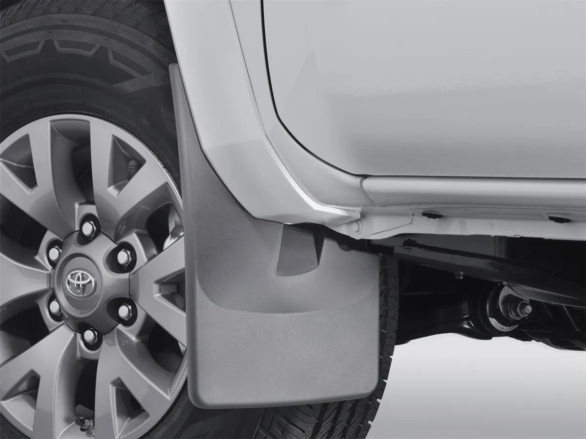 Black No Drill MudFlaps Toyota Tacoma 2016 + No fender flares/molding product image