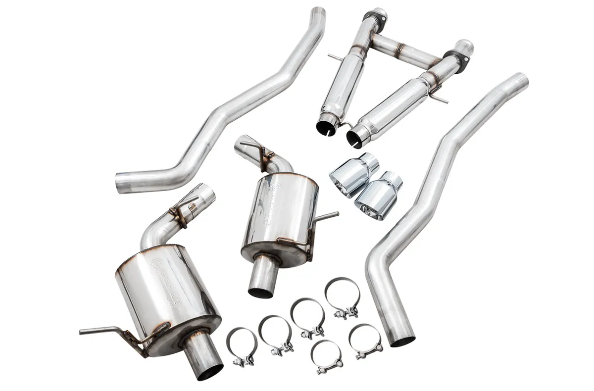 AWE Touring Edition Exhaust for Jeep Grand Cherokee SRT - Chrome Silver Tips product image