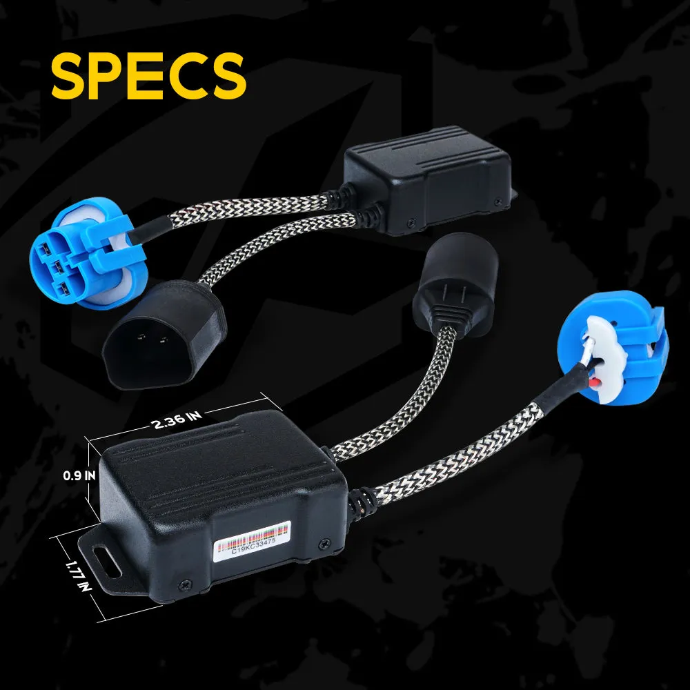 LED Headlight Canbus Anti-Flicker Resistor Decoder for 9007 (1 Pair) | Reflex Series product image