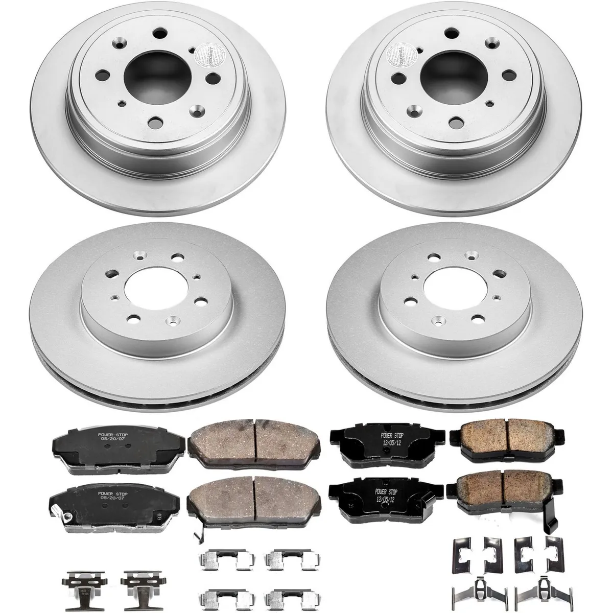 Z17 Geomet Coated Rotor Kit: Genuine Geomet Fully Coated Rotors; Ceramic Pads W/Hardware product image