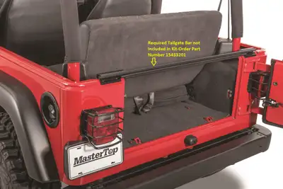 MasterTop Jeep TJ Tonneau Cover For 97-02 Wrangler TJ Black Diamond MasterTop