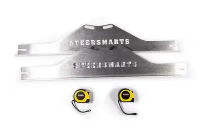 Steer Smarts 86c Wrangler/20c Gladiator 56 or 8lug Solid Front Axle Alignment Toe Platesgrey