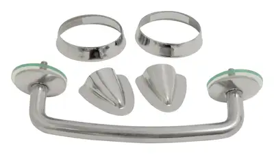 Crown Automotive Jeep Replacement RT Off-Road - Stainless Stainless Windshield Tie Down Kit