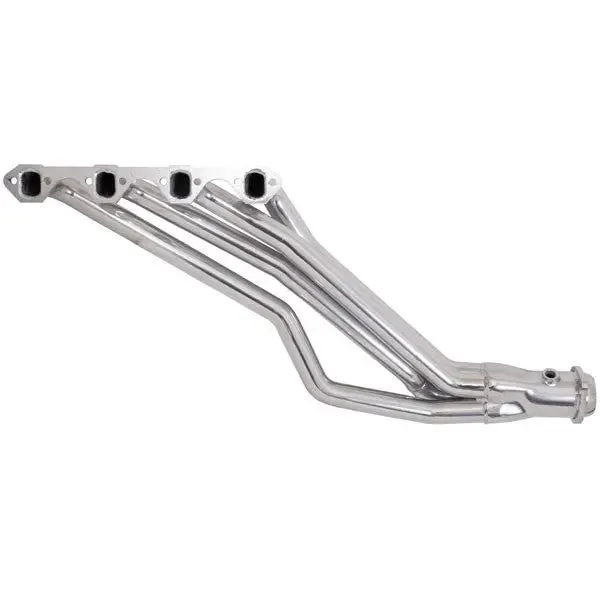 Ford Mustang 5.0 1-5/8 Long Tube Exhaust Headers Automatic Trans Polished Silver Ceramic 79-93 product image