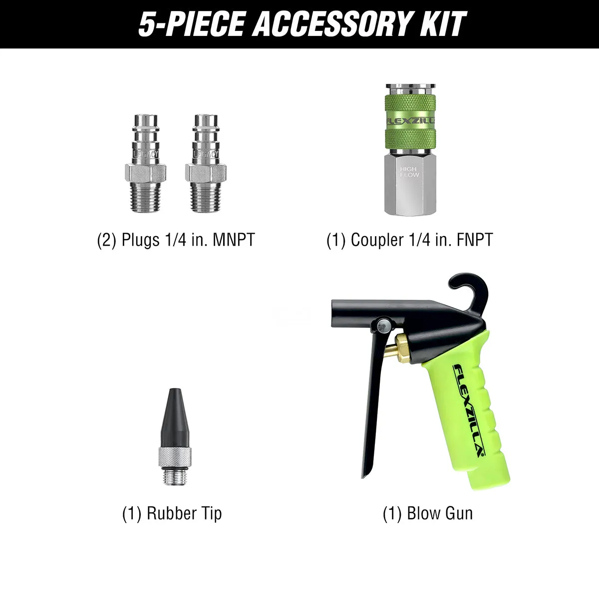 fz Truck Tire Inflator Kit 3/8in 50ft Hose 3pcs product image