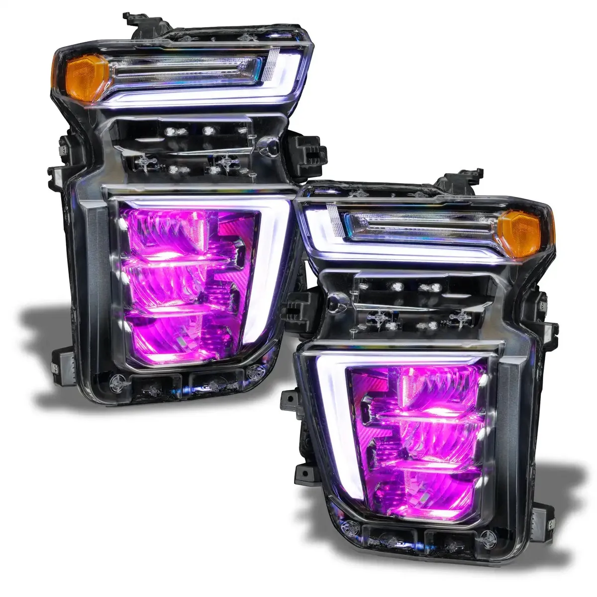 ORACLE Lighting 2020-2021 Chevrolet Silverado HD 2500 3500 ColorSHIFT RGB Headlight Demon Eye Kit product image