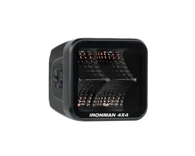 Ironman 4x4 2.8" LED Cube Light (Flood Beam, Red)
