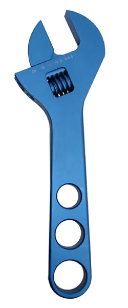 Adjustable AN Fitting Wrench This Wrench Fits AN Fitting Sizes 10AN-20AN Blue Anodized Billet Aluminum Proform product image