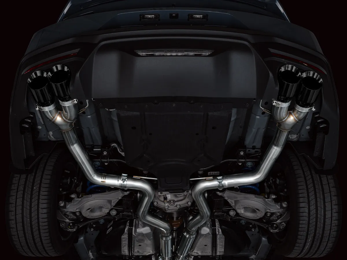 AWE SwitchPath™ Exhaust for S650 Ford Mustang GT Fastback - Quad Chrome Silver Tips product image