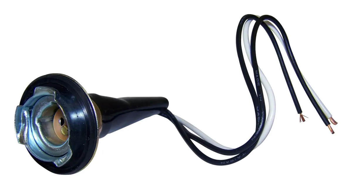 Crown Automotive Jeep Replacement 3764863 Parking Lamp Socket & Wiring for Select 76-96 Jeep SJ, J-Series, XJ, MJ product image