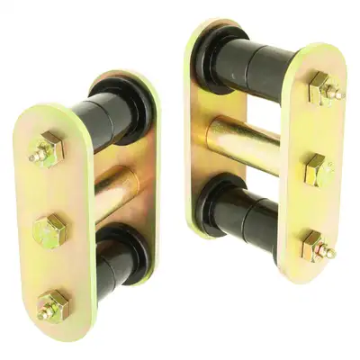 aFe Power HD Leaf Spring Shackles 87-95 Wrangler YJ Front Includes Urethane Bushings HD Greasable Bolts Pair For Use w/ ProComp Springs RockJock 4x4