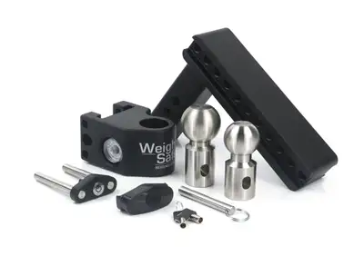 Weigh Safe Tongue Weighing Adj Ball Mount Inc 2in And 25/16in Balls 8in Drop 2in Shank