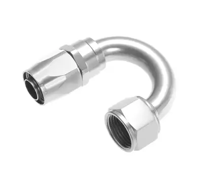 Redhorse Performance 06 180 Degree Female Aluminum Hose End Clear