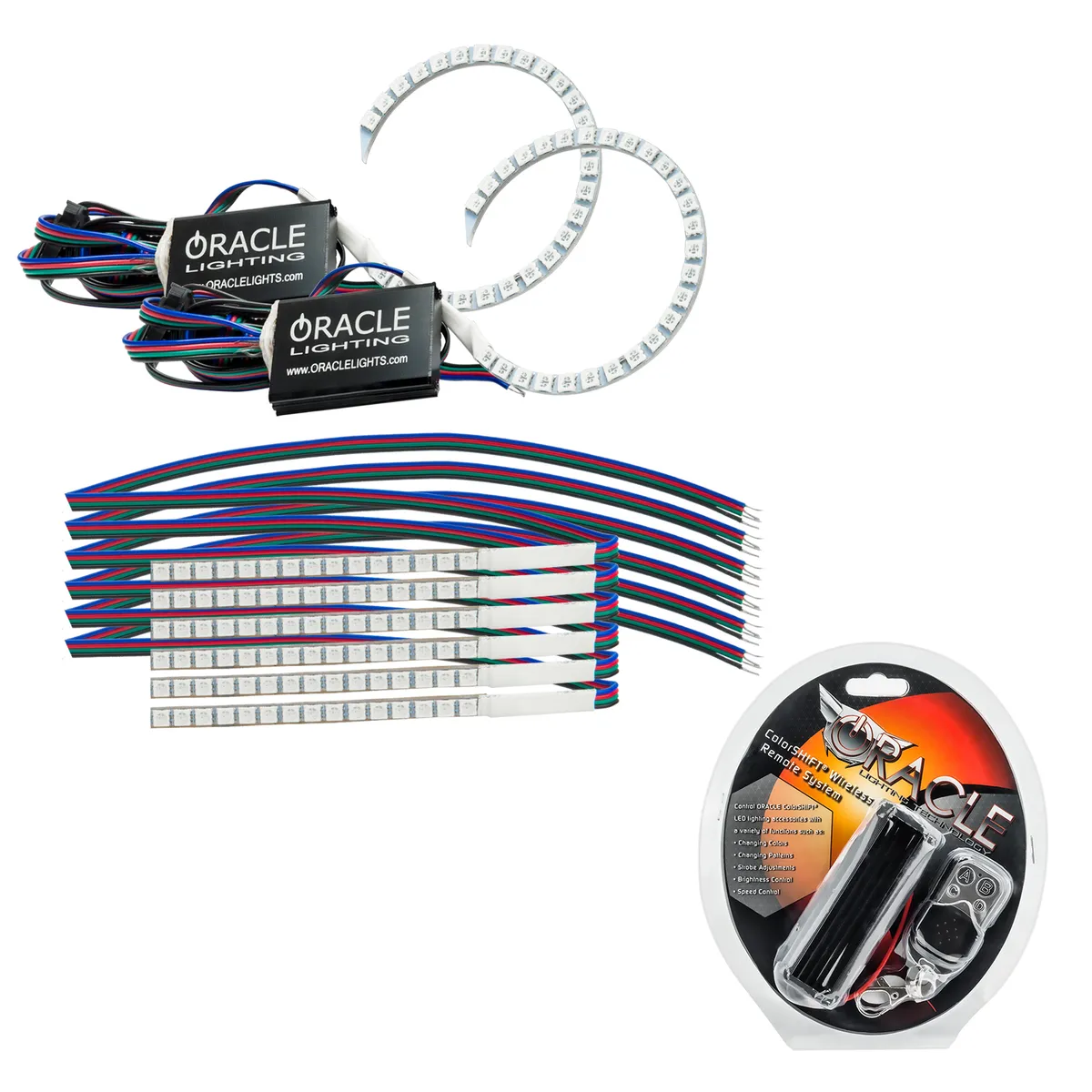 ORACLE Lighting 2018-2023 Ford Mustang ColorSHIFT DRL Upgrade w/Halo Kit product image