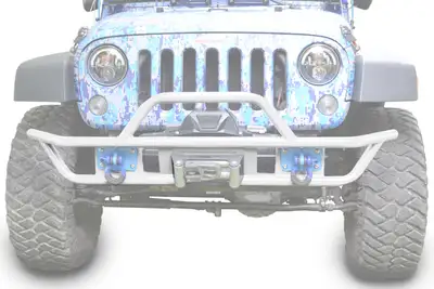 Steinjager Steinjäger Bumpers Wrangler JK 2007-2018 Bumper, Front, Tube Cloud White