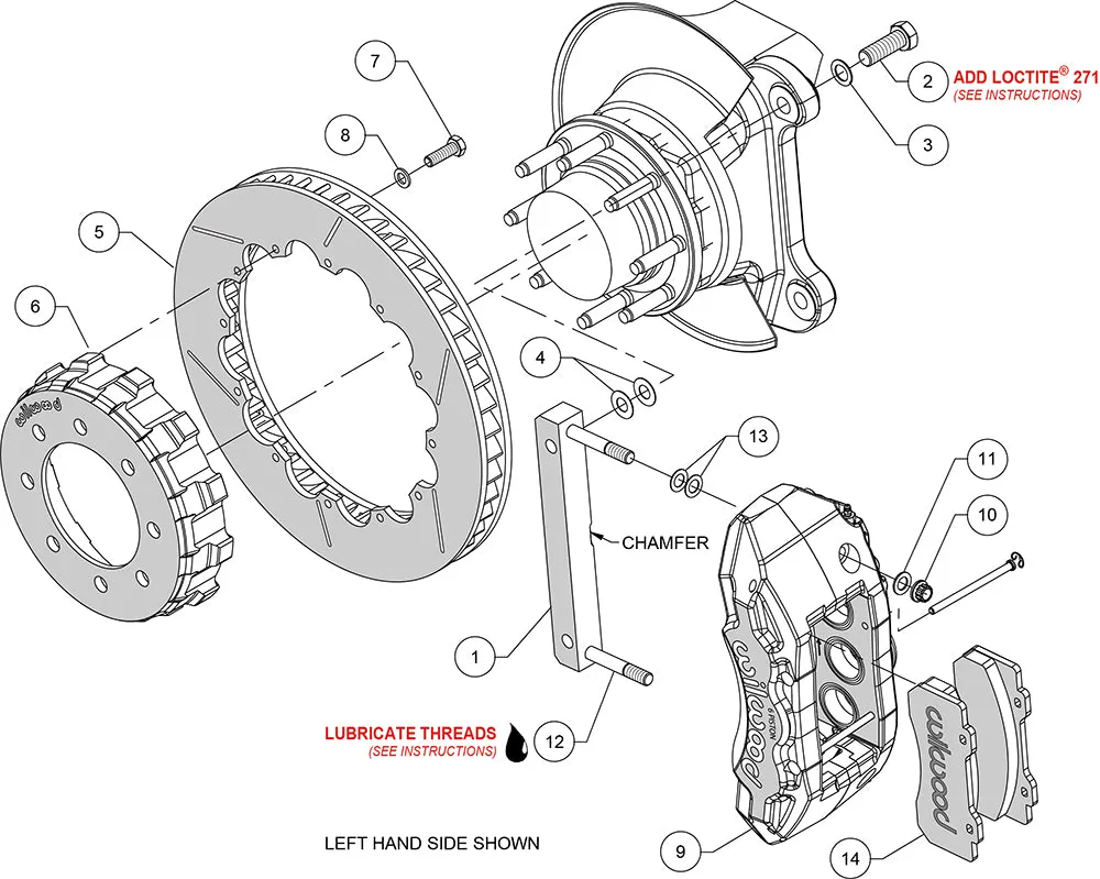 2005 - 2012 Ford TX6R Big Brake Truck Front Brake Kit - 140-13867 product image