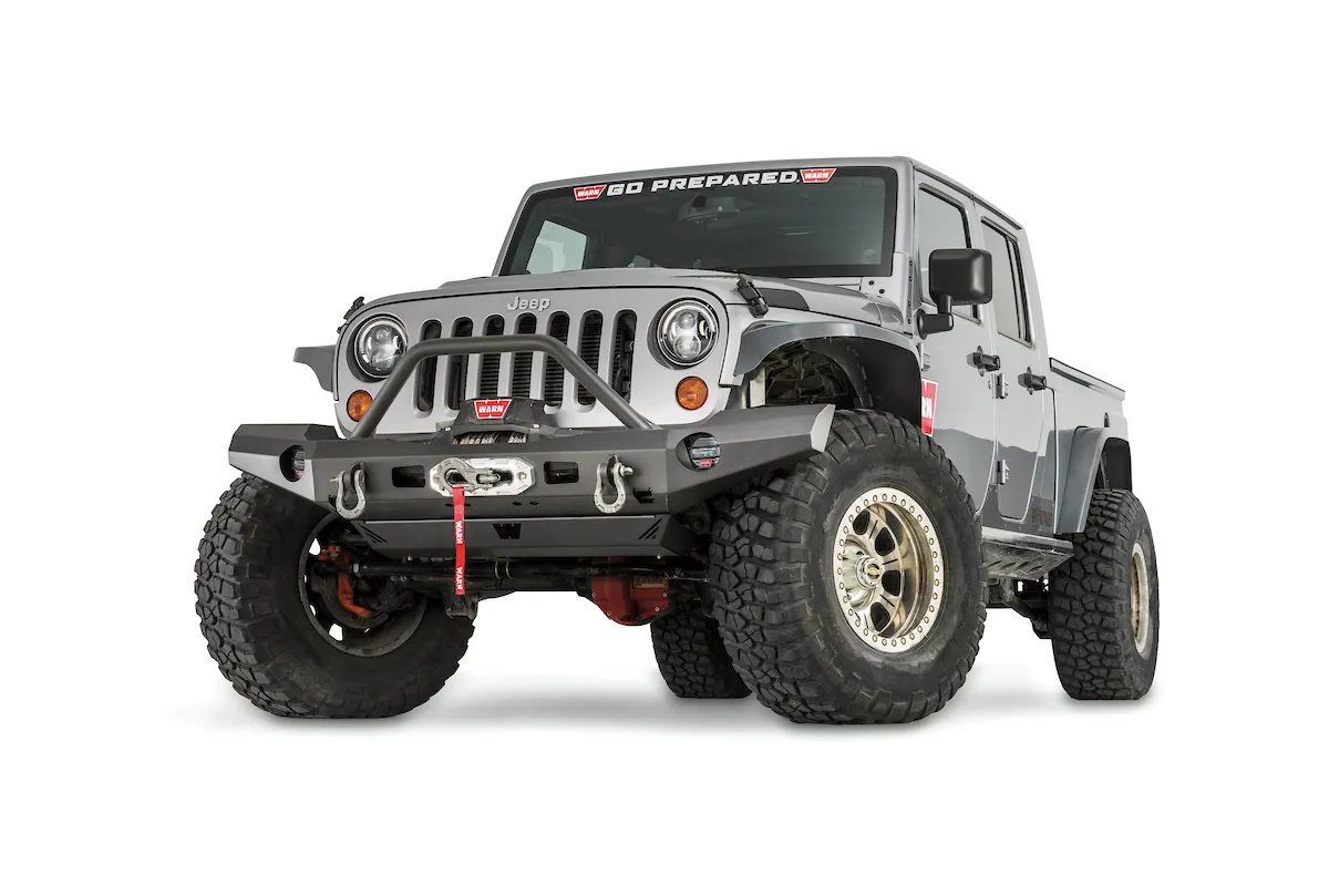 WARN - Full Width Version; One Piece Design; Direct-Fit; Mounting Hardware Included; With Grille Guard; With Internal Winch Mount; With Shackle Mounting Tabs product image