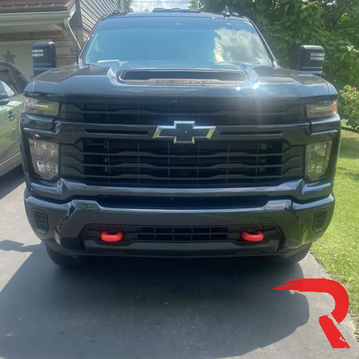 Chevy 20-25 Silverado 2500/3500 Tow Hook Covers 2-Piece Set of Silicone Covers Standard & LED Options - Multiple Colors product image