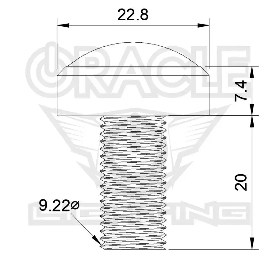 5410-002 - ORACLE 3W Universal Cree LED Billet Light - Blue product image