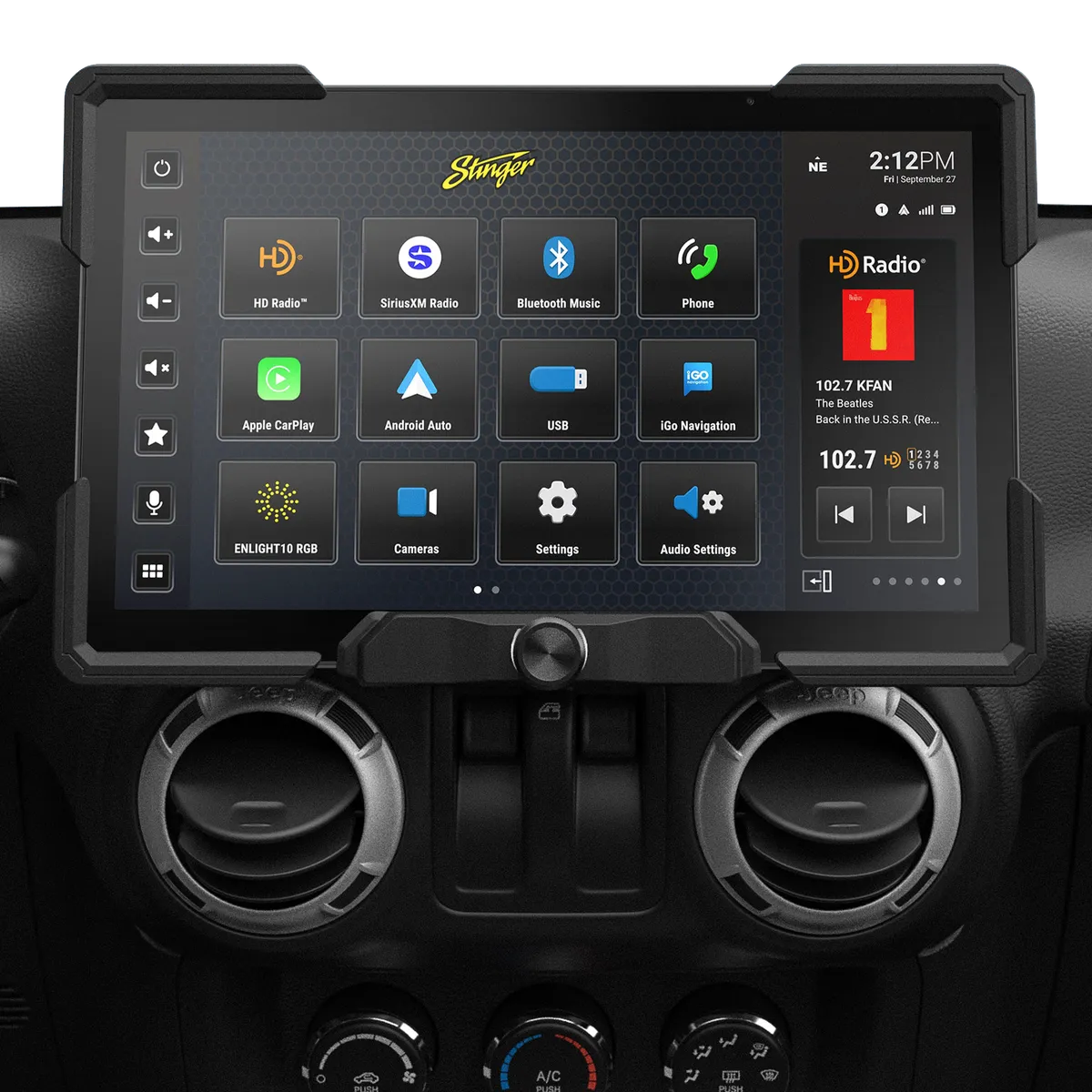HORIZON12 Jeep Wrangler JK (2011-2018) 12.8" Radio Plug-&-Play Kit product image