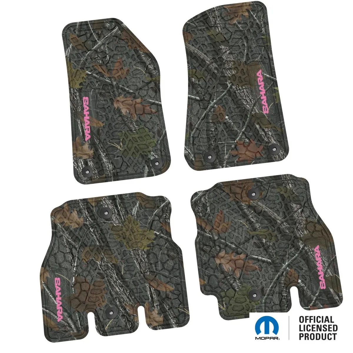 18-24 Jeep JLU 4 Dr Front and Rear -Tire Tread/Scorched Earth Scene w/ Sahara Insert - Black w/ Tan Insert product image