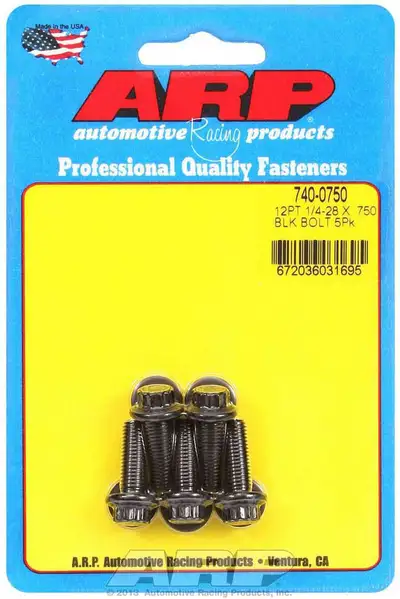 ARP Auto Racing 1/428 x .750 12pt Black Oxide Bolts