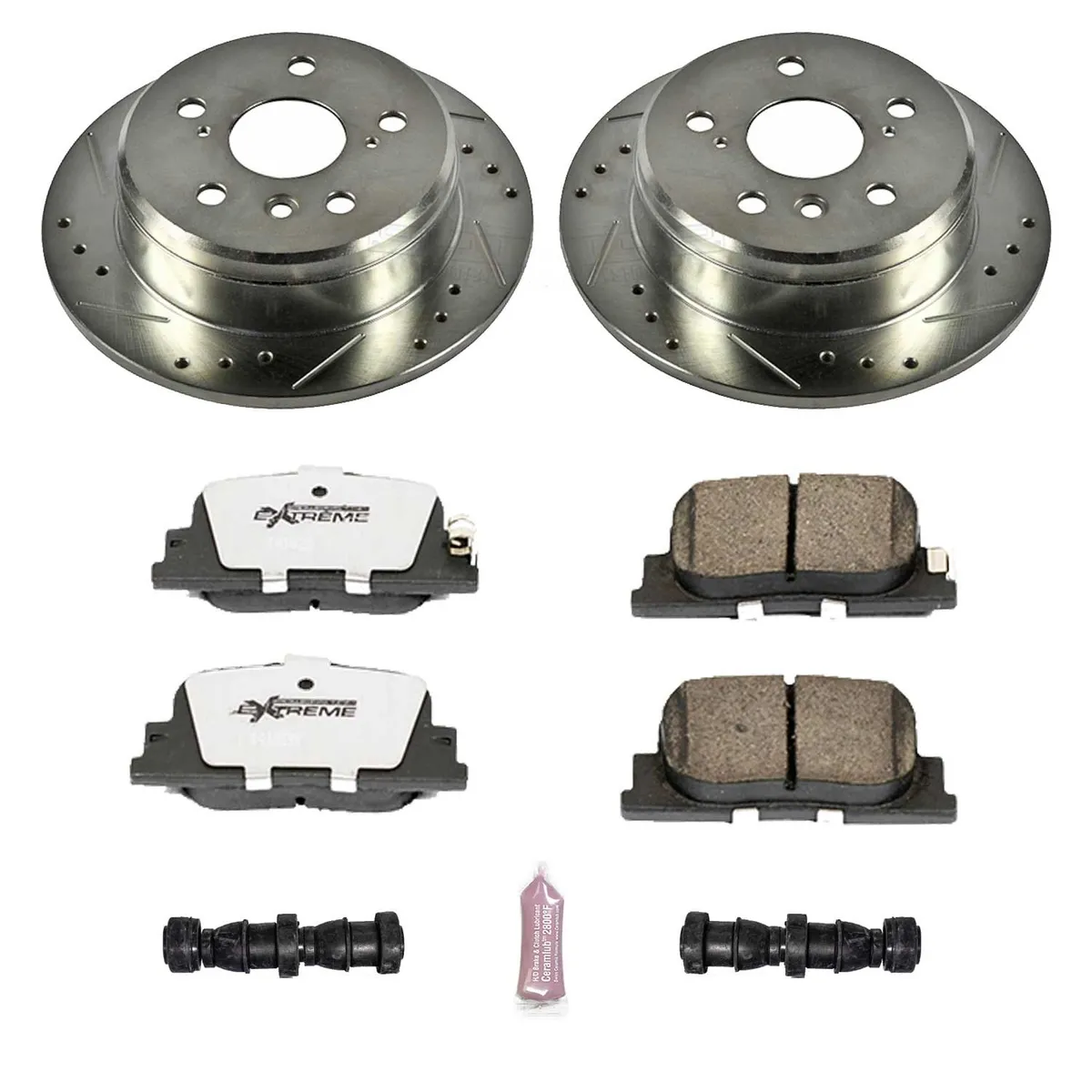 Z26 Street Warrior Upgrade Kit: Drilled/Slotted Rotors; Carbon-Fiber Ceramic Pads W/Hardware product image