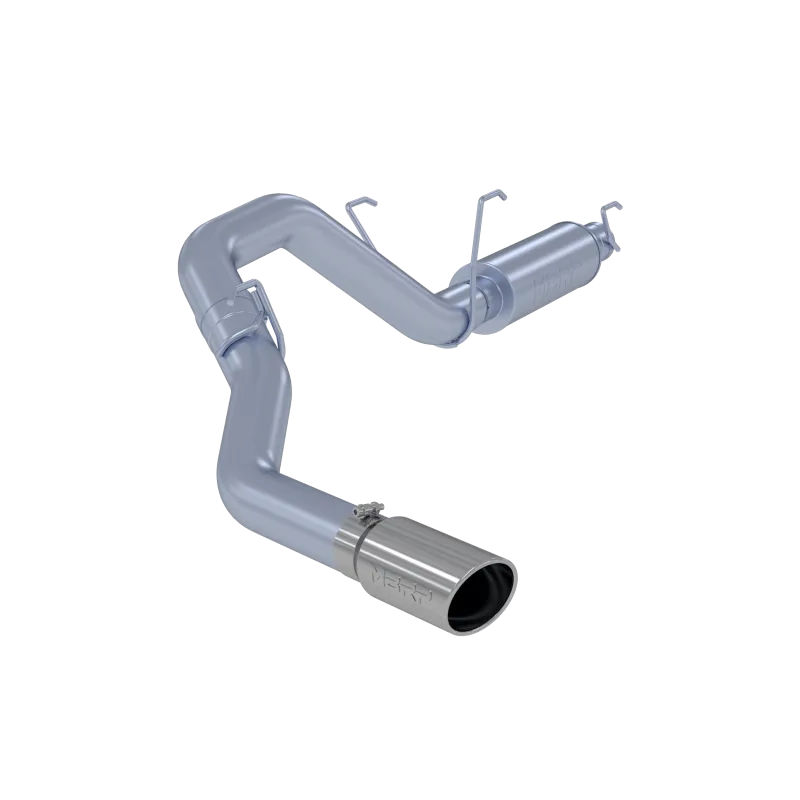 Armor Pro Cat Back Exhaust System; 4 in.; 5 in. Outlet Diameter Tip; Single Side Exit; T304 Stainless Steel; product image
