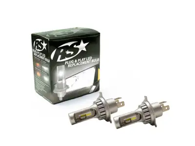 Race Sport h4 Pnp Series Plug n Play Super Lux LED OEM Replacement Bulb Kit