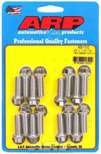 ARP Auto Racing S/S Header Bolt Kit - 3/8 x 1.00 UHL (16)