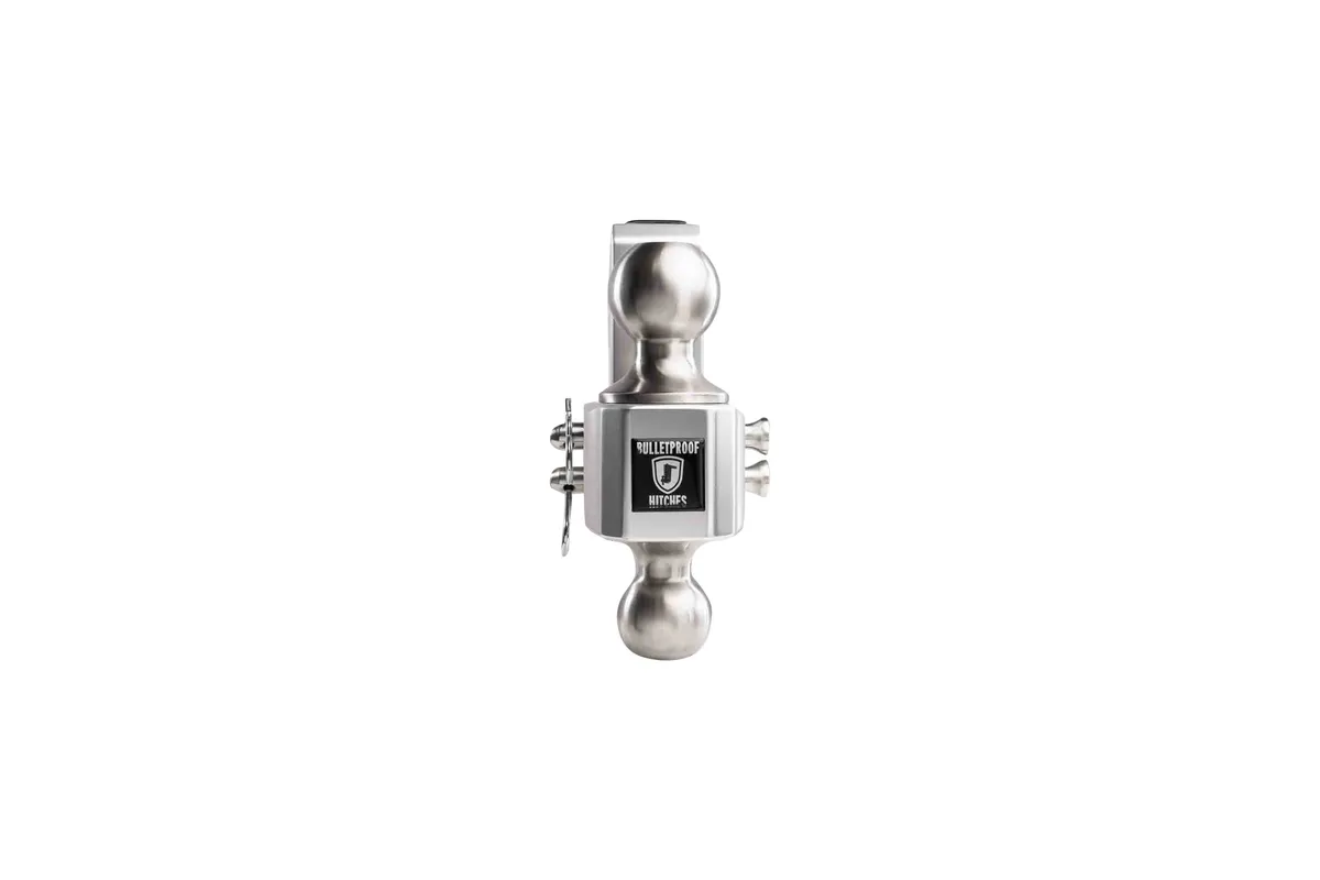 2.0" Aluminum Medium Duty Hitch 2" Drop/Rise w/ Stainless Steel Dual Ball product image