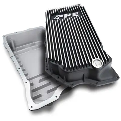 Pacific Performance Engineering 2020-2023 GM 6.6L Duramax w/ 10L1000 Transmission - Heavy-Duty Cast Deep Transmission Pan Brushed