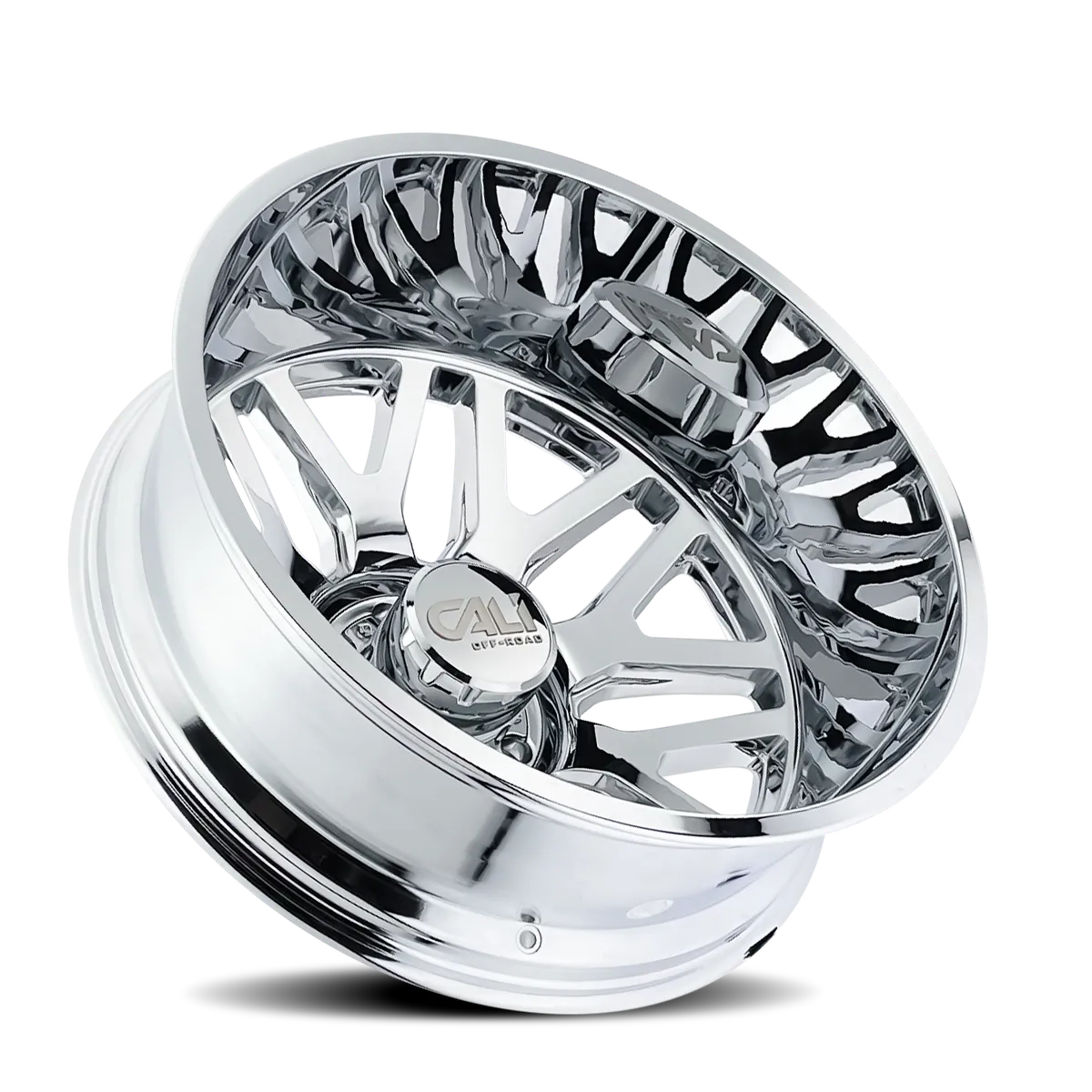 Dually Wheels Invader Dually 9115D CH 22x8.25 Chrome 8 On 200 Bolt Pattern -192 Offset Cali Offroad Wheels product image