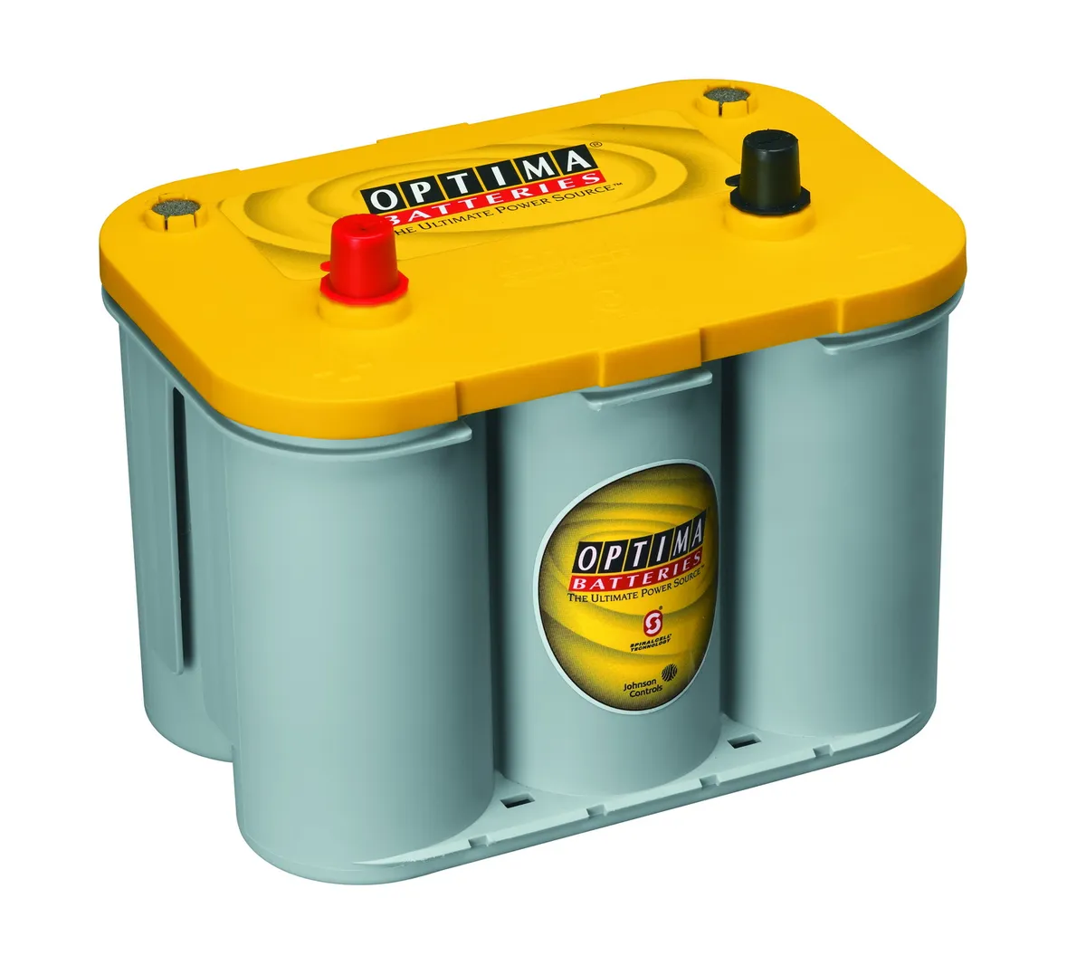 YellowTop® Deep Cycle Battery; UNBOXED; Group D34; Cold Crank Amps 750; Crank Amps 870; Reserve Capacity 120; Ampere Hour 55; Top Terminal; L-10 in.; W-6 7/8 in.; H-7 13/16 in.; product image