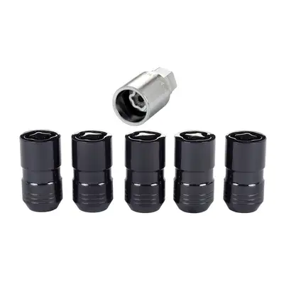 McGard 5lock Wheel Lock Set M14x1.5 Nut Cone Seat Dual 21mm & 22mm Hex 1.639 in Oal