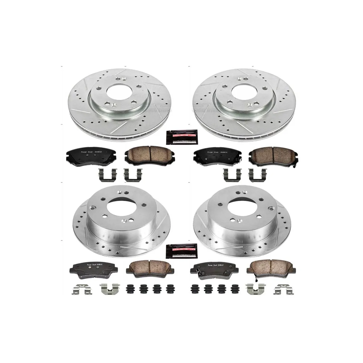 Z23 Evolution Sport Upgrade Kit: Drilled/Slotted Rotors; Carbon-Fiber Ceramic Pads W/Hardware product image