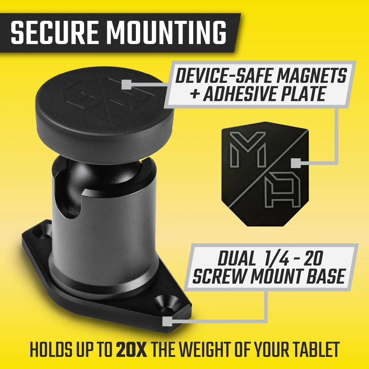 TabNetic Maxx | Rugged Magnetic Tablet Mount product image