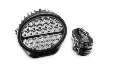 Go Rhino go Rhino 751700911srs Blackout Series - Maxround 9 Round LED Spot Light W/Daytime Running Lights