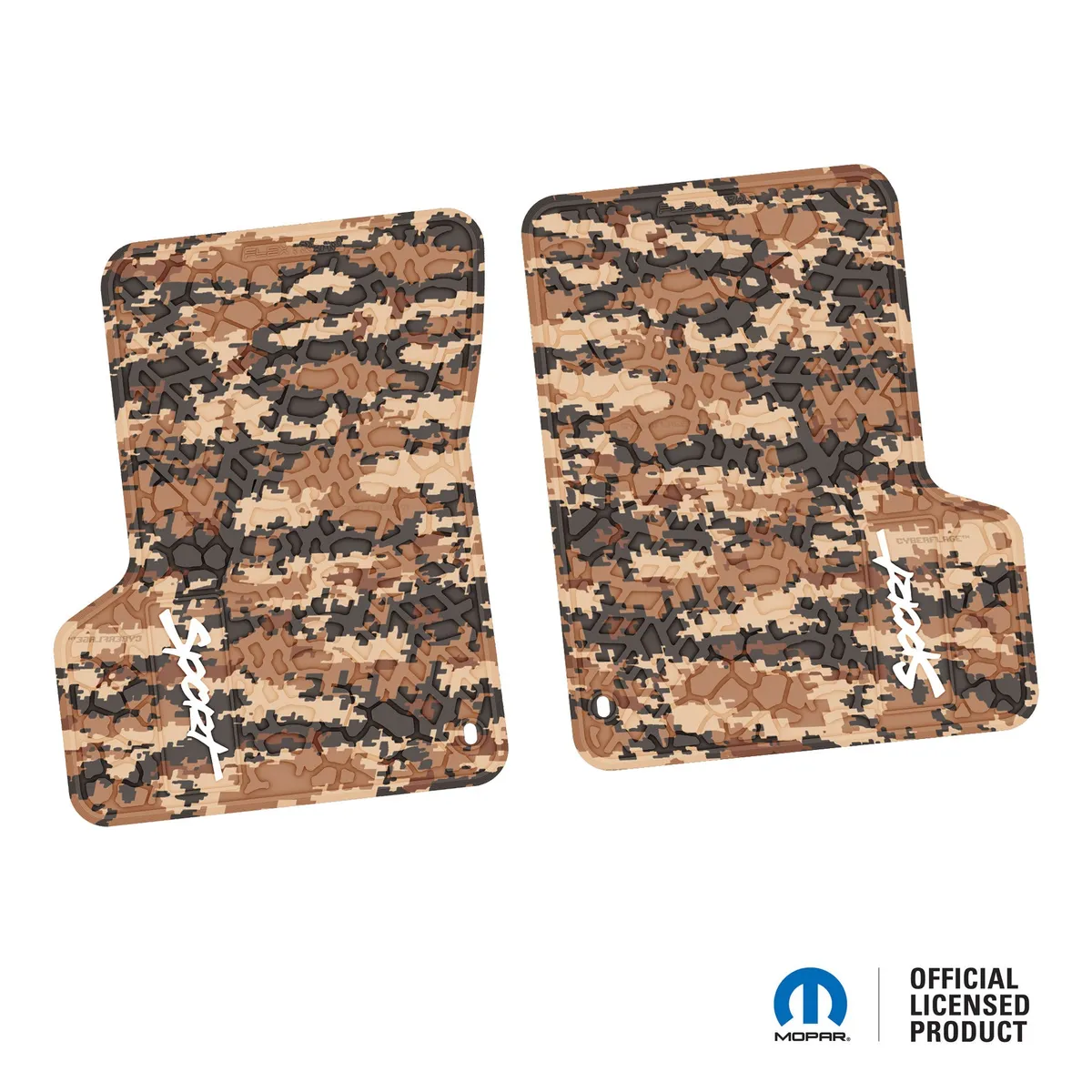 Ngtt43045023- 97-02 Jeep TJ 2DR Front- Tire Tread/Scorched Earth Scene w/ Sport Insert - Tan product image