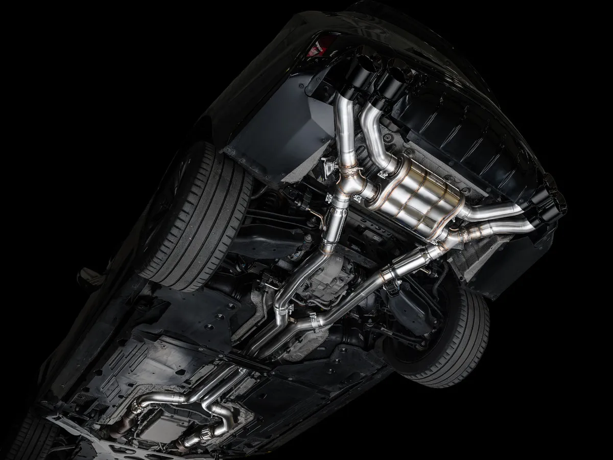 AWE SwitchPath Exhaust for Cadillac CT4-V Blackwing - Chrome Silver Tips - 3025-42436 product image