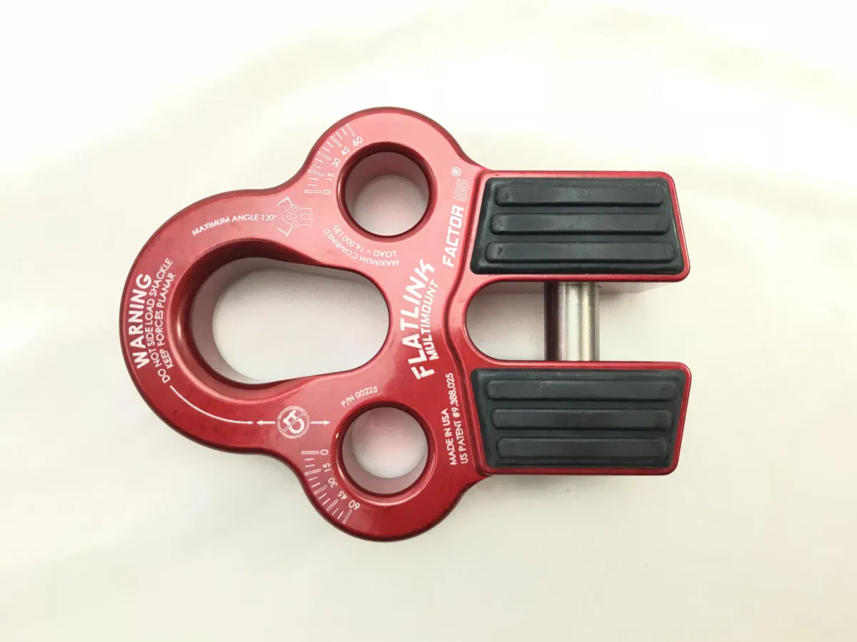 Winch Line Shackle Mount Foldable Flatlink Multimount Red Factor 55 product image