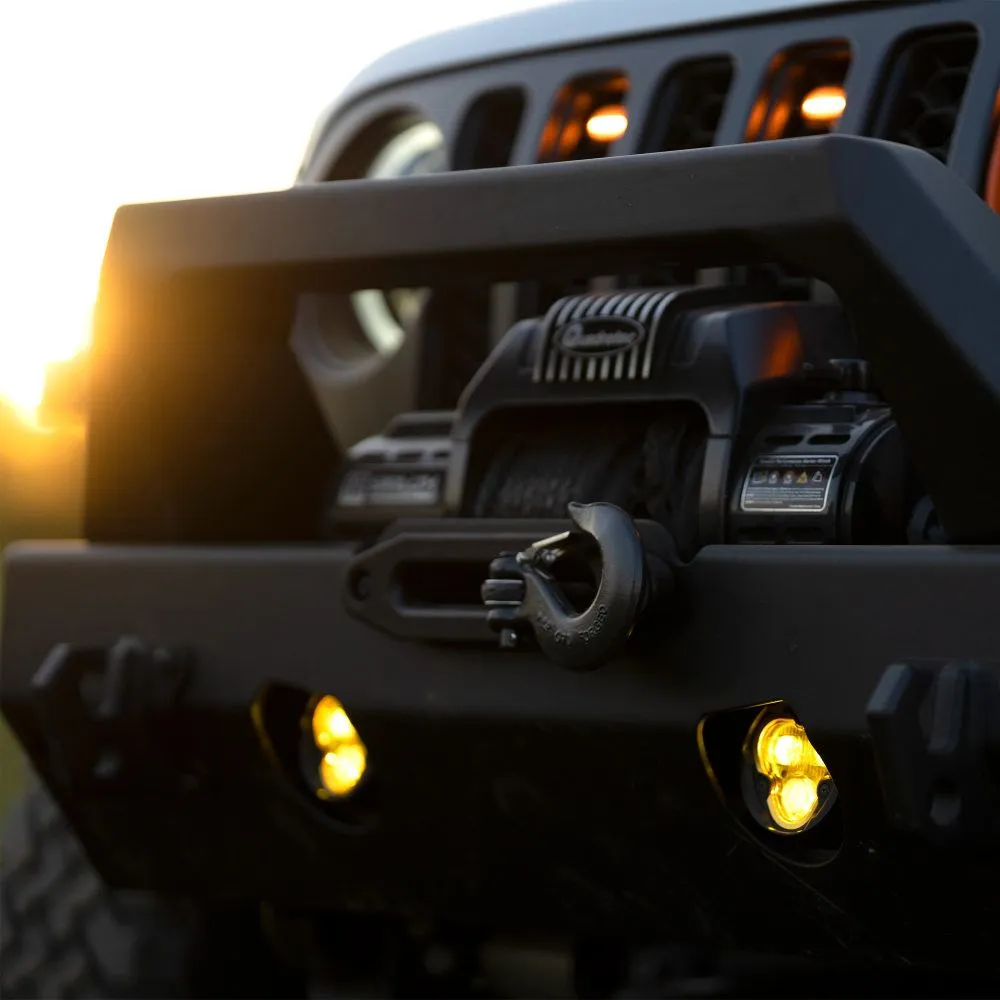 KC Hilites Flex Era 3 Dual Mode SAE Fog LED Light Pods | 2-Light Master Kit - Jeep Aftermarket Bumpers product image