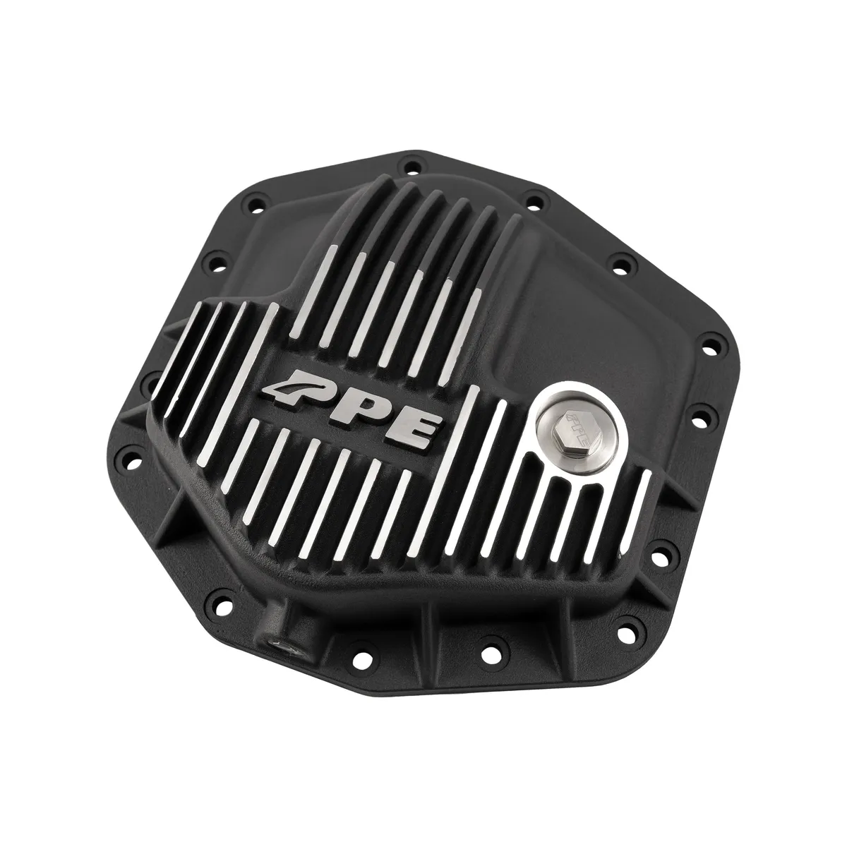 23-25 Ford Super Duty Dana M235 -14 Bolt Heavy-Duty Cast Aluminum Front Differential Cover Brushed Pacific Performance Engineering product image